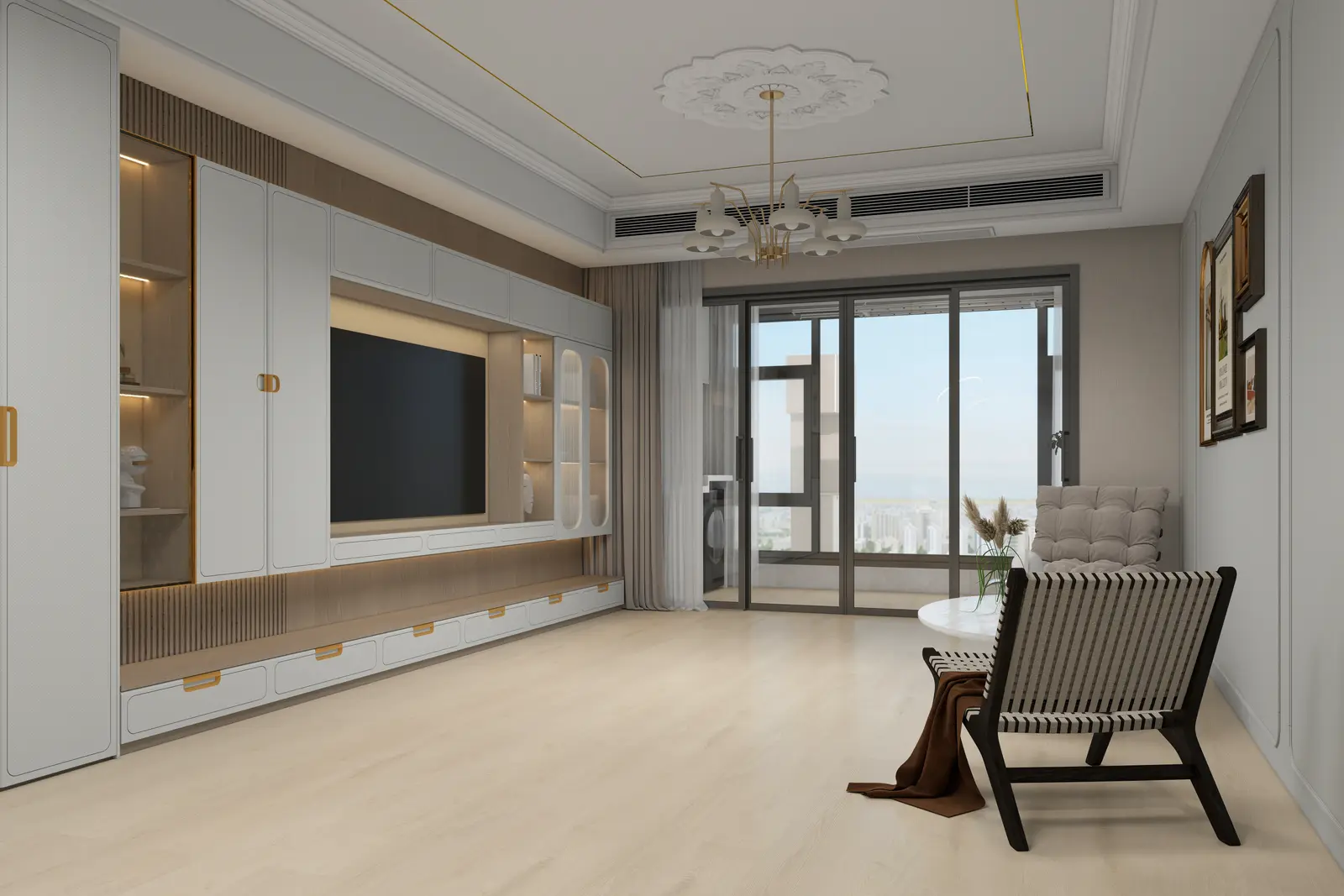 Sienna Oak flooring in a furnished interior