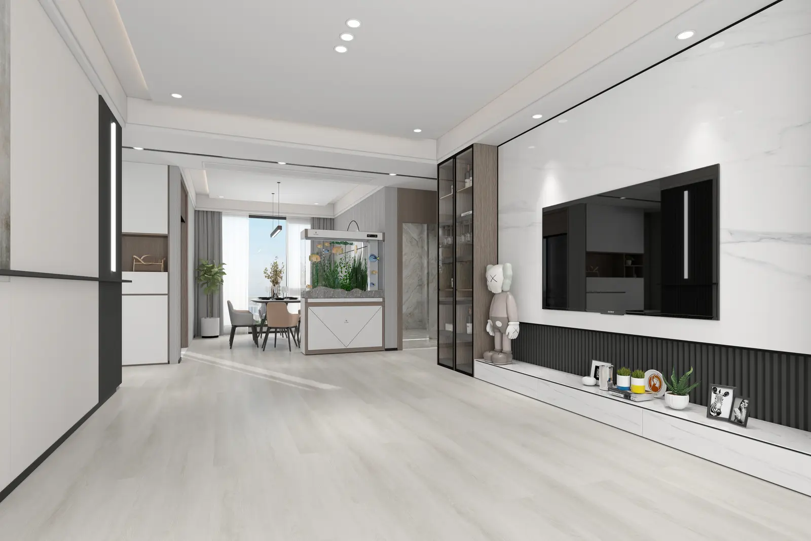 White Sand flooring in a furnished interior