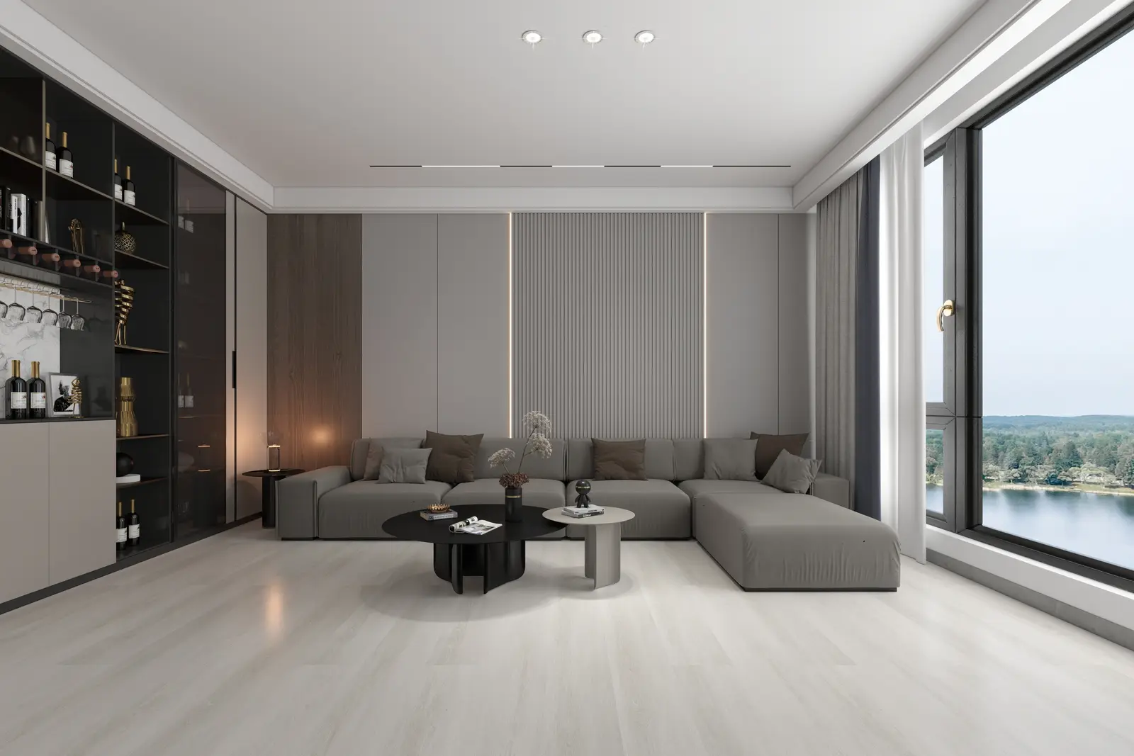 White Sand flooring in a furnished interior