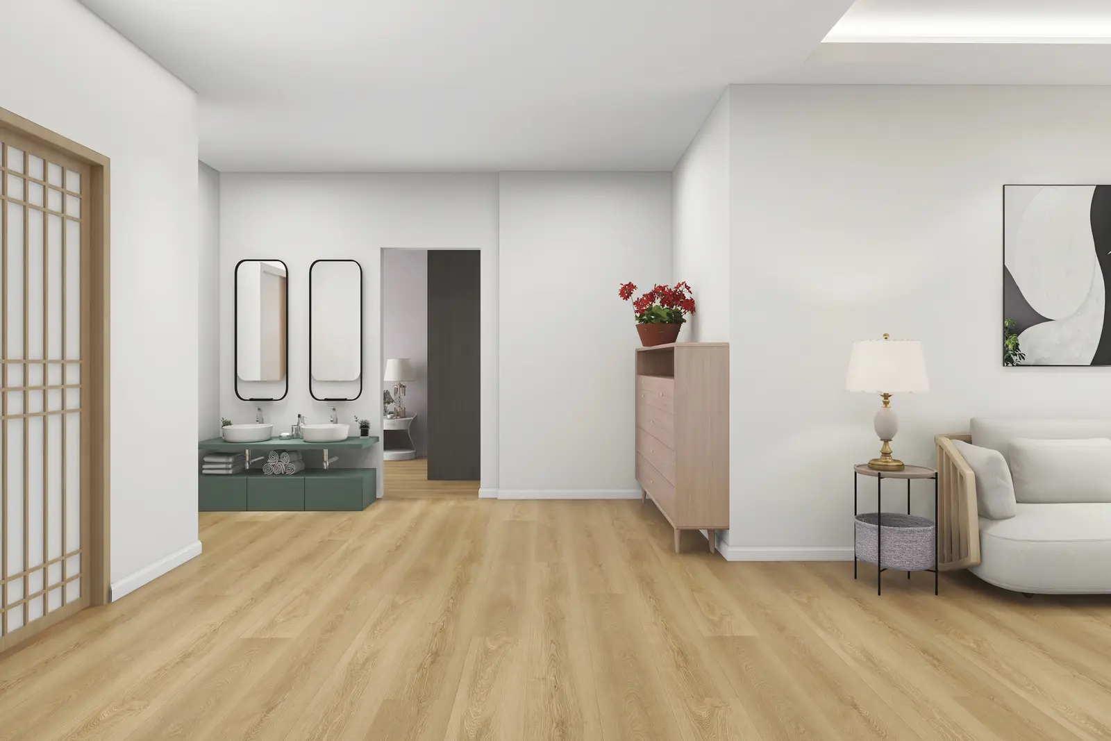 Honey Glaze flooring in a furnished interior