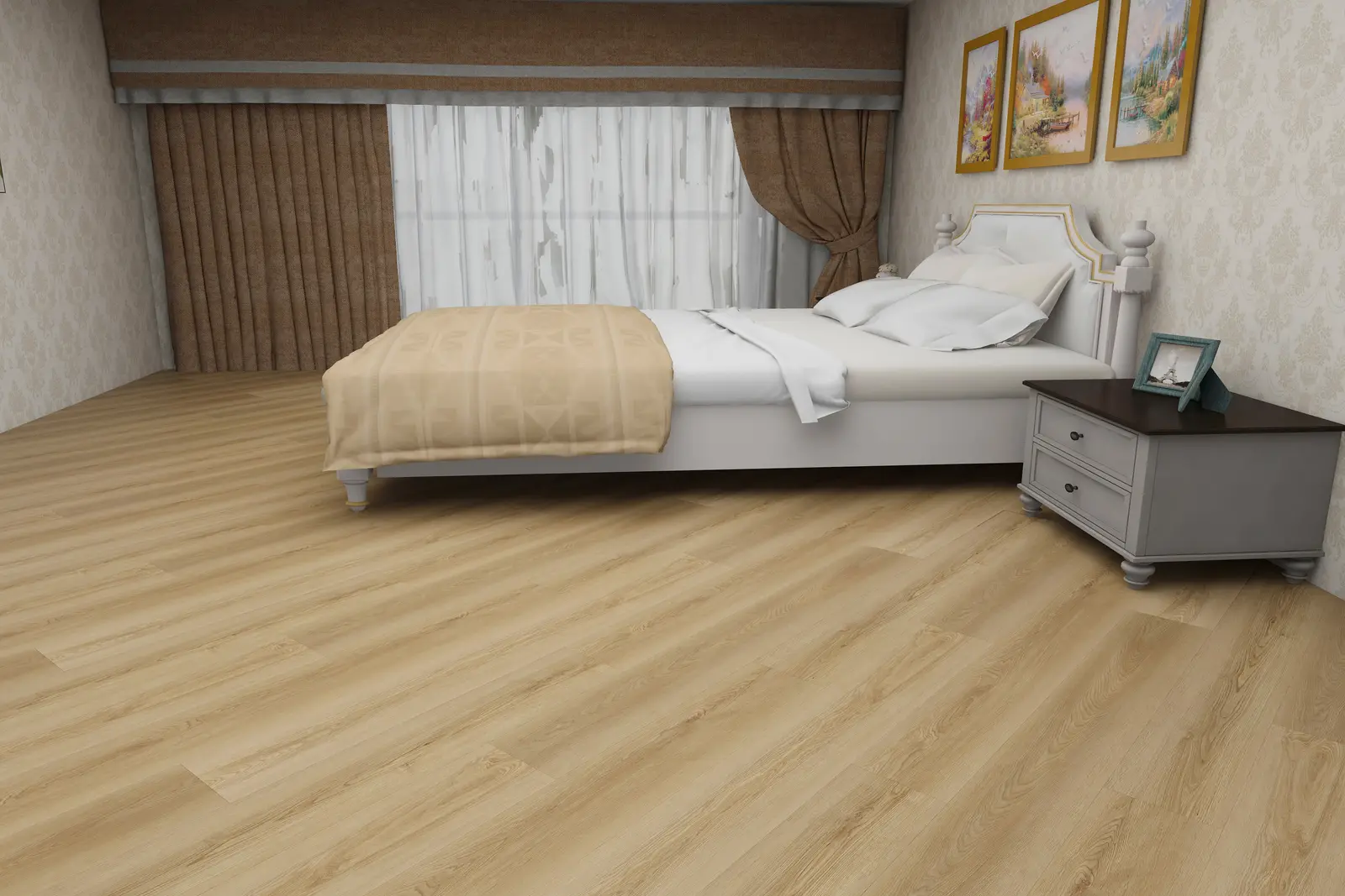 Honey Glaze flooring in a furnished interior